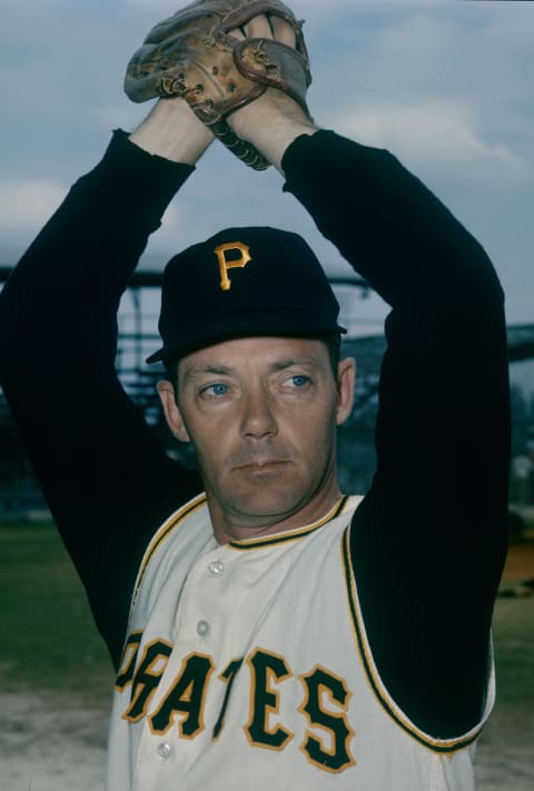 PITTSBURGH, PA – CIRCA 1964: Roy Face #26 of the Pittsburgh Pirates poses for this photo before the start of a Major League Baseball game circa 1964 at Forbes Field in Pittsburgh, Pennsylvania. Face played for the Pirates from 1953-68. (Photo by Focus on Sport/Getty Images)