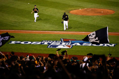 PITTSBURGH, PA – OCTOBER 01: Francisco Liriano #47 of the Pittsburgh Pirates walks off the field in the 7th inning during their game against the Cincinnati Reds during the National League Wild Card game at PNC Park on October 1, 2013 in Pittsburgh, Pennsylvania. (Photo by Jared Wickerham/Getty Images)