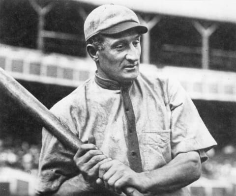 PITTSBURGH – 1910. Honus Wagner, shortstop for the Pittsburgh Pirates, poses in Forbes Field before a game in 1910. (Photo by Mark Rucker/Transcendental Graphics, Getty Images)