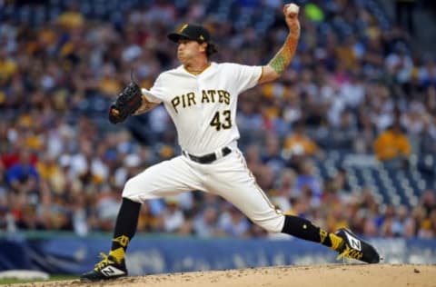 PITTSBURGH, PA – AUGUST 01: Steven Brault #43 of the Pittsburgh Pirates pitches in relief against the Chicago Cubs at PNC Park on August 1, 2018 in Pittsburgh, Pennsylvania. (Photo by Justin K. Aller/Getty Images)