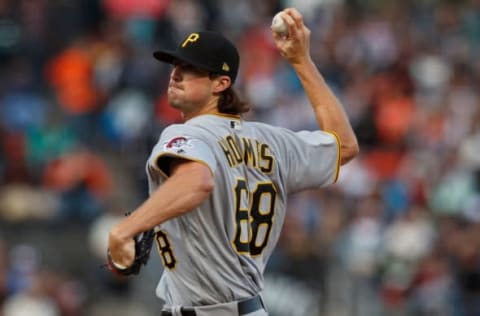 SAN FRANCISCO, CA – AUGUST 10: Clay Holmes #68 of the Pittsburgh Pirates pitches against the San Francisco Giants during the first inning at AT&T Park on August 10, 2018 in San Francisco, California. (Photo by Jason O. Watson/Getty Images)