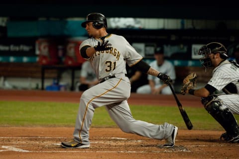 MIAMI – OCTOBER 2: Jose Tabata #31 of the Pittsburgh Pirates bats during a MLB game against the Florida Marlins at Sun Life Stadium on October 2, 2010 in Miami, Florida. (Photo by Ronald C. Modra/Getty Images)