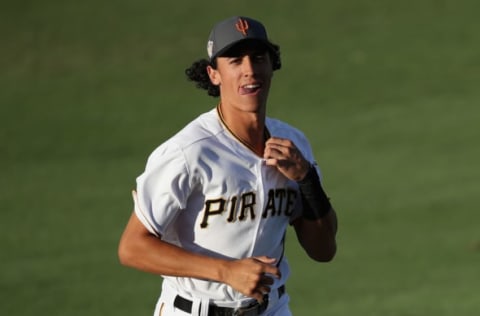 SURPRISE, AZ – NOVEMBER 03: AFL West All-Star, Cole Tucker #2 of the Pittsburgh Pirates warms up before the Arizona Fall League All Star Game at Surprise Stadium on November 3, 2018 in Surprise, Arizona. (Photo by Christian Petersen/Getty Images)