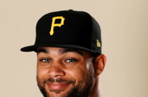 BRADENTON, FLORIDA – FEBRUARY 20: Jason Martin #51 of the Pittsburgh Pirates poses for a portrait during the Pittsburgh Pirates Photo Day on February 20, 2019 at Pirate City in Bradenton, Florida. (Photo by Elsa/Getty Images)