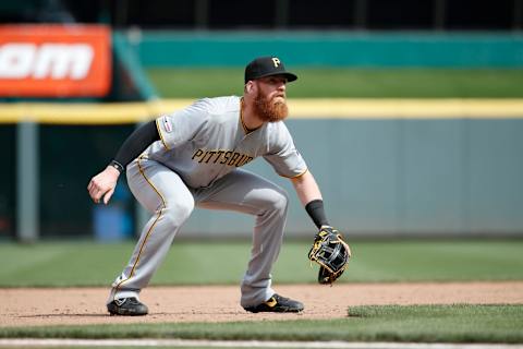 CINCINNATI, OH – MAY 29: Colin Moran #19 of the Pittsburgh Pirates plays defense at third base during a game against the Cincinnati Reds at Great American Ball Park on May 29, 2019 in Cincinnati, Ohio. The Pirates won 7-2. (Photo by Joe Robbins/Getty Images)