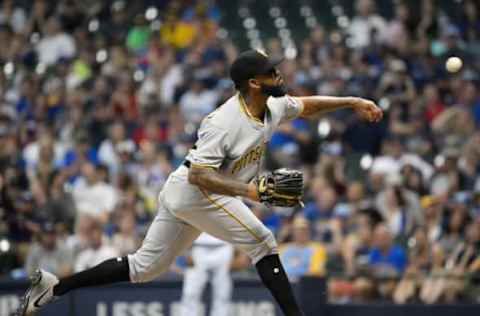 MILWAUKEE, WISCONSIN – JUNE 28: Felipe Vazquez #73 of the Pittsburgh Pirates pitches the ninth inning against the Milwaukee Brewers at Miller Park on June 28, 2019 in Milwaukee, Wisconsin. (Photo by Quinn Harris/Getty Images)