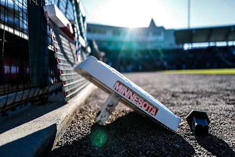 FORT MYERS, FLORIDA – FEBRUARY 29: A general view of the first base before the spring training game between the Minnesota Twins and the Pittsburgh Pirates at Century Link Sports Complex on February 29, 2020 in Fort Myers, Florida. (Photo by Mark Brown/Getty Images)