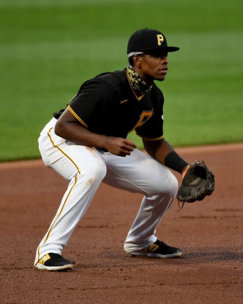 PITTSBURGH, PA – SEPTEMBER 04: Ke’Bryan Hayes #13 of the Pittsburgh Pirates in action during game two of a doubleheader against the Cincinnati Reds at PNC Park on September 4, 2020 in Pittsburgh, Pennsylvania. (Photo by Justin Berl/Getty Images)