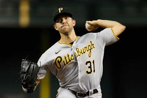 PHOENIX, ARIZONA – JULY 20: Starting pitcher Tyler Anderson #31 of the Pittsburgh Pirates throws against the Arizona Diamondbacks during the first inning of the MLB game at Chase Field on July 20, 2021 in Phoenix, Arizona. (Photo by Ralph Freso/Getty Images)