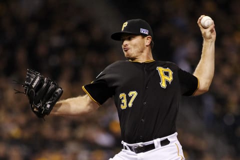 PITTSBURGH, PA – OCTOBER 01: Justin Wilson #37 of the Pittsburgh Pirates pitches in the sixth inning against the San Francisco Giants during the National League Wild Card game at PNC Park on October 1, 2014 in Pittsburgh, Pennsylvania. (Photo by Justin K. Aller/Getty Images)