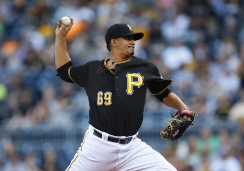 PITTSBURGH, PA – JUNE 21: Wilfredo Boscan #69 of the Pittsburgh Pirates in action during the game against the San Francisco Giants at PNC Park on June 21, 2016 in Pittsburgh, Pennsylvania. (Photo by Justin K. Aller/Getty Images)