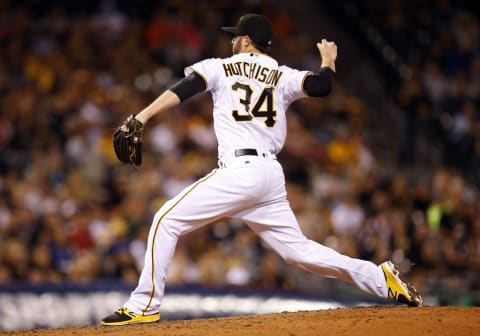 PITTSBURGH, PA – SEPTEMBER 24: Drew Hutchison #34 of the Pittsburgh Pirates in action during the game against the Washington Nationals at PNC Park on September 24, 2016 in Pittsburgh, Pennsylvania. (Photo by Justin K. Aller/Getty Images)