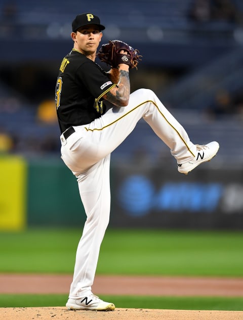 PITTSBURGH, PA – SEPTEMBER 27: Steven Brault #43 of the Pittsburgh Pirates in action during the game against the Cincinnati Reds at PNC Park on September 27, 2019 in Pittsburgh, Pennsylvania. (Photo by Joe Sargent/Getty Images)