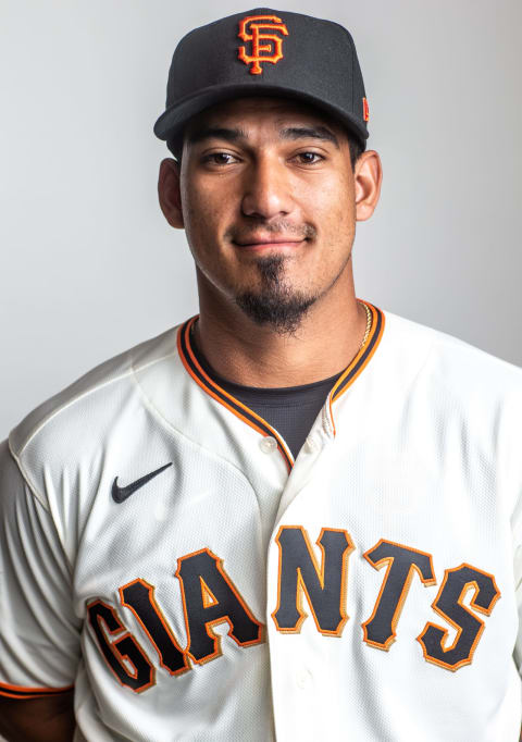 PHOENIX, AZ – FEBRUARY 18: Ricardo Genoves of the San Francisco Giants poses for a portrait at Scottsdale Stadium, the spring training complex of the San Francisco Giants on February 18, 2020 in Phoenix, Arizona. (Photo by Rob Tringali/Getty Images)