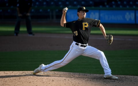 PITTSBURGH, PA – AUGUST 08: Nick Mears #70 of the Pittsburgh Pirates makes his major league debut in the sixth inning during the game against the Detroit Tigers at PNC Park on August 8, 2020 in Pittsburgh, Pennsylvania. (Photo by Justin Berl/Getty Images)