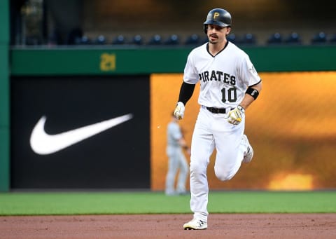 PITTSBURGH, PA – SEPTEMBER 05: Bryan Reynolds #10 of the Pittsburgh Pirates rounds the bases after hitting a two run home run in the first inning during the game against the Miami Marlins at PNC Park on September 5, 2019 in Pittsburgh, Pennsylvania. (Photo by Justin Berl/Getty Images)