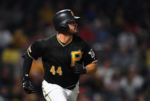 PITTSBURGH, PA – SEPTEMBER 27: Kevin Kramer #44 of the Pittsburgh Pirates in action during the game against the Cincinnati Reds at PNC Park on September 27, 2019 in Pittsburgh, Pennsylvania. (Photo by Joe Sargent/Getty Images)