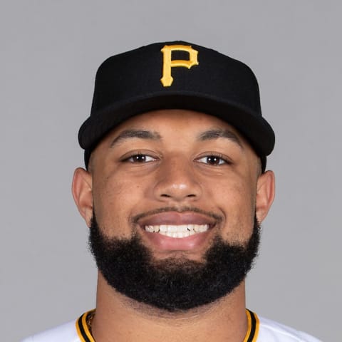 Mar 1, 2021; Sarasota, FL, USA; Pittsburgh Pirates Canaan Smith-Njigba (92) poses during media day at Ed Smith Stadium. Mandatory Credit: MLB Photos via USA Today Sports