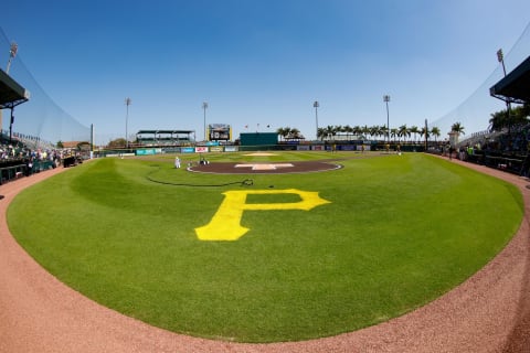 Mar 18, 2022; Bradenton, Florida, USA; a general view of the stadium prior to the start of a game featuring the New York Yankees and Pittsburgh Pirates during spring training at LECOM Park. Mandatory Credit: Nathan Ray Seebeck-USA TODAY Sports