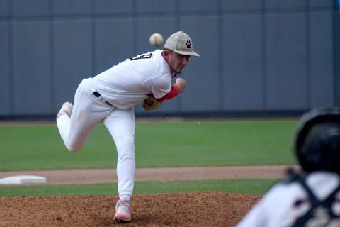 Liberty Union senior Jacob Miller pitches against Waynedale in a Division III state semifinal on Thursday, June 9, 2022 at Canal Park in Akron. The Lions lost 4-3.Waynedale 4 Liberty Union 3