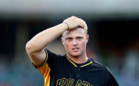 Nov 7, 2015; Phoenix, AZ, USA; Pittsburgh Pirates outfielder Austin Meadows during the Arizona Fall League Fall Stars game at Salt River Fields. Mandatory Credit: Mark J. Rebilas-USA TODAY Sports