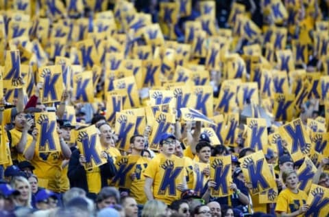 May 9, 2016; Seattle, WA, USA; Seattle Mariners fans cheer for a strike out by starting pitcher Felix Hernandez (not pictured) during the second inning against the Tampa Bay Rays at Safeco Field. Mandatory Credit: Joe Nicholson-USA TODAY Sports