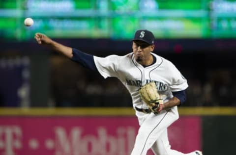 SEATTLE, WA – SEPTEMBER 03: Edwin Diaz #39 of the Seattle Mariners throws in the ninth inning against the Baltimore Orioles at Safeco Field on September 3, 2018 in Seattle, Washington. Diaz secured his 52nd save in a 2-1 win over the Baltimore Orioles. (Photo by Lindsey Wasson/Getty Images)