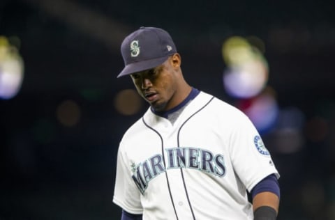 SEATTLE, WA – SEPTEMBER 04: Jean Segura #2 of the Seattle Mariners walks off the field after the top of the seventh inning, in which Baltimore Orioles scored four runs at Safeco Field on September 4, 2018, in Seattle, Washington. (Photo by Lindsey Wasson/Getty Images)