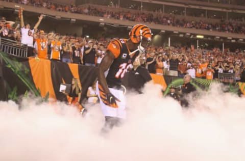 CINCINNATI, OH – SEPTEMBER 13: A.J. Green #18 of the Cincinnati Bengals takes the field for the game against the Baltimore Ravens at Paul Brown Stadium on September 13, 2018 in Cincinnati, Ohio. The Bengals defeated the Ravens 34-23. (Photo by John Grieshop/Getty Images)