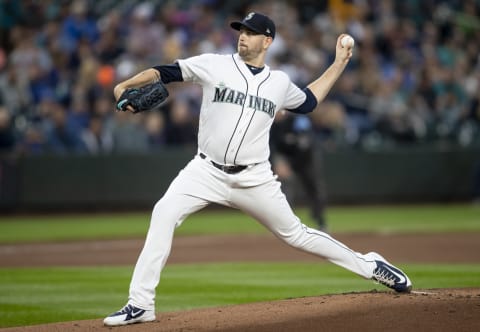 SEATTLE, WA – SEPTEMBER 29: Starter James Paxton #65 of the Seattle Mariners delivers a pitch (Sodo Mojo All-Star). (Photo by Stephen Brashear/Getty Images)