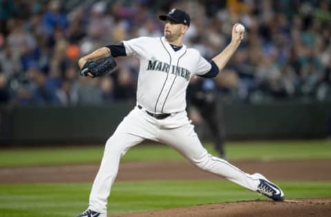 SEATTLE, WA – SEPTEMBER 29: Starter James Paxton #65 of the Seattle Mariners delivers a pitch during the first inning of a game against the Texas Rangers at Safeco Field on September 29, 2018 in Seattle, Washington. (Photo by Stephen Brashear/Getty Images)