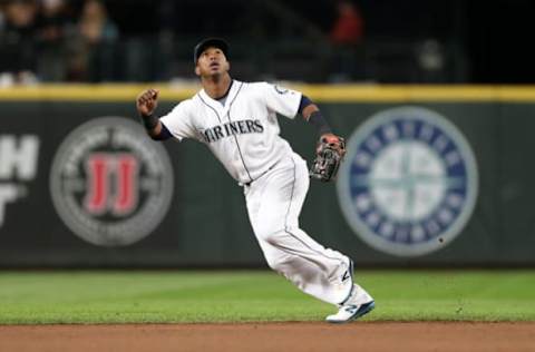 SEATTLE – SEPTEMBER 24: Jean Segura #2 of the Seattle Mariners plays shortstop during the game against the Oakland Athletics at Safeco Field on September 24, 2018 in Seattle, Washington. The Athletics defeated the Mariners 7-3. (Photo by Rob Leiter/MLB Photos via Getty Images)