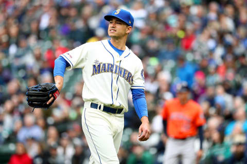 SEATTLE, WA – APRIL 14: Marco Gonzales of the Seattle Mariners reacts against the Houston Astros. (Photo by Abbie Parr/Getty Images)