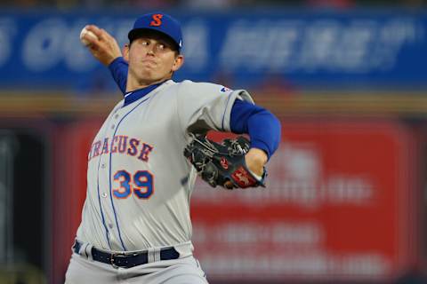 ALLENTOWN, PA – APRIL 30: Chris Flexen of the Syracuse Mets in action (Mariners). (Photo by Rich Schultz/Getty Images)