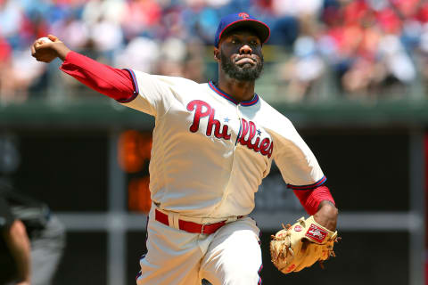 PHILADELPHIA, PA – JUNE 23: Enyel De Los Santos of the Phillies delivers a pitch. The Seattle Mariners should target him in the Rule 5 draft. (Photo by Rich Schultz/Getty Images)