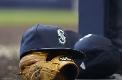 MILWAUKEE, WISCONSIN – JUNE 26: A general view of a Seattle Mariners hat. The Everett AquaSox are the high-a affiliate. (Photo by Quinn Harris/Getty Images)