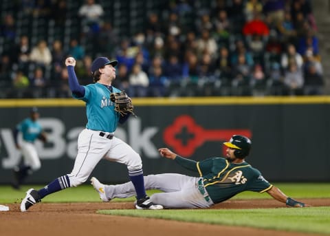 SEATTLE, WA – SEPTEMBER 27: Donovan Walton of the Seattle Mariners turns two. (Photo by Lindsey Wasson/Getty Images)