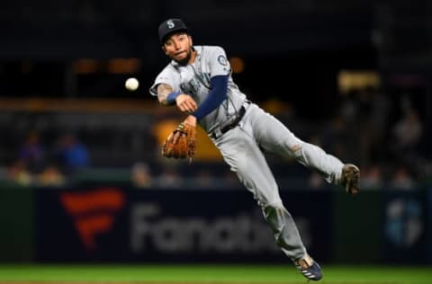 PITTSBURGH, PA – SEPTEMBER 18: J.P. Crawford #3 of the Seattle Mariners in action during the game against the Pittsburgh Pirates at PNC Park on September 18, 2019 in Pittsburgh, Pennsylvania. (Photo by Joe Sargent/Getty Images)