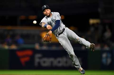 PITTSBURGH, PA – SEPTEMBER 18: J.P. Crawford #3 of the Seattle Mariners in action during the game against the Pittsburgh Pirates at PNC Park on September 18, 2019, in Pittsburgh, Pennsylvania. (Photo by Joe Sargent/Getty Images)