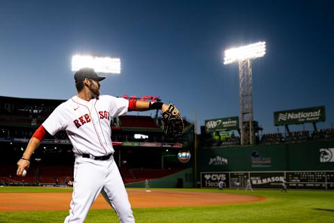 BOSTON, MA – SEPTEMBER 5: J.D. Martinez of the Boston Red Sox warms up. Seattle Mariners wish list. (Photo by Billie Weiss/Boston Red Sox/Getty Images)