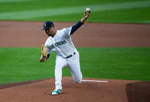 SEATTLE, WA – SEPTEMBER 05: Justus Sheffield of the Seattle Mariners delivers in the first inning against the Rangers. (Photo by Lindsey Wasson/Getty Images)