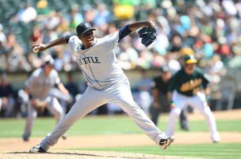 OAKLAND, CA – SEPTEMBER 3: Michael Pineda #36 of the Seattle Mariners pitches during the game against the Oakland Athletics at the Oakland-Alameda County Coliseum on September 3, 2011 in Oakland, California. The Athletics defeated the Mariners 3-0. (Photo by Michael Zagaris/Oakland Athletics/Getty Images)