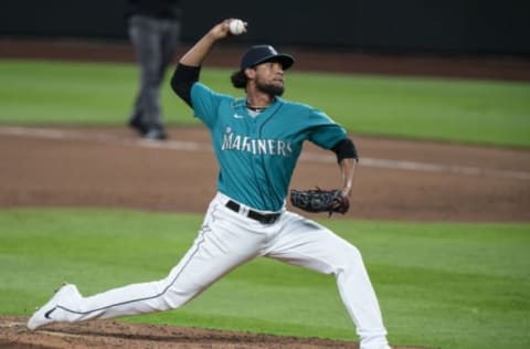 SEATTLE, WA – AUGUST 07: Yohan Ramirez #55 of the Seattle Mariners delivers a pitch. (Photo by Stephen Brashear/Getty Images)