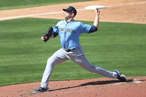 PHOENIX, ARIZONA – MARCH 21: James Paxton of the Seattle Mariners pitches (James Paxton fantasy). (Photo by Abbie Parr/Getty Images)