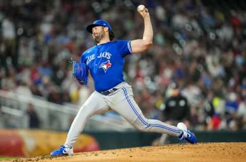 MINNEAPOLIS, MN – SEPTEMBER 25: Robbie Ray #38 of the Toronto Blue Jays pitches against the Minnesota Twins on September 25, 2021 at Target Field in Minneapolis, Minnesota. (Photo by Brace Hemmelgarn/Minnesota Twins/Getty Images)