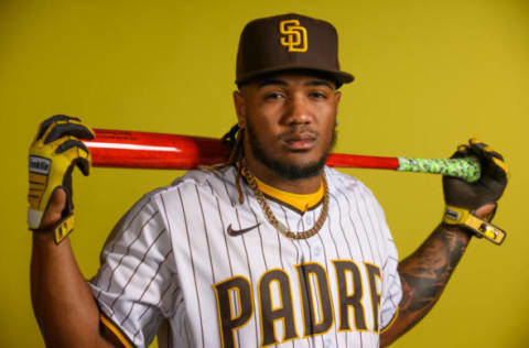 PEORIA, ARIZONA – MARCH 17: Eguy Rosario #32 of the San Diego Padres poses for a portrait during photo day at the Peoria Sports Complex on March 17, 2022 in Peoria, Arizona. (Photo by Sam Wasson/Getty Images)