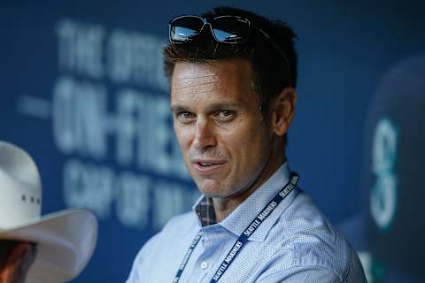 SEATTLE, WA – SEPTEMBER 30: GM Jerry Dipoto of the Seattle Mariners looks on from the dugout prior to the game against the Houston Astros at Safeco Field on September 30, 2015 in Seattle, Washington. (Photo by Otto Greule Jr/Getty Images)