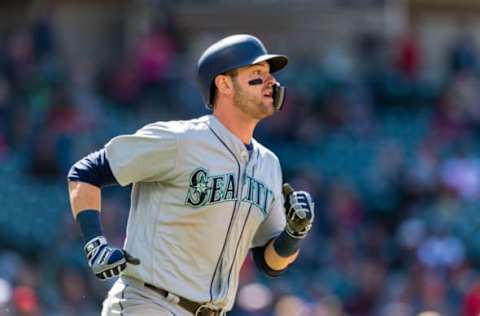 CLEVELAND, OH – APRIL 29: Mitch Haniger #17 of the Seattle Mariners runs out a triple during the eighth inning against the Cleveland Indians at Progressive Field on April 29, 2018 in Cleveland, Ohio. (Photo by Jason Miller/Getty Images)