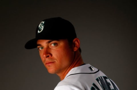 PEORIA, AZ – FEBRUARY 21: Jeff Clement #9 of the Seattle Mariners poses for a portrait during spring training on February 21, 2008 at the Peoria Sports Complex in Peoria, Arizona. (Photo by Jamie Squire/Getty Images)