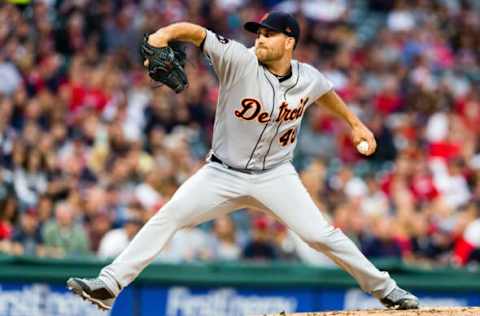 CLEVELAND, OH – SEPTEMBER 12: Starting pitcher Matthew Boyd #48 of the Detroit Tigers pitches during the first inning against the Cleveland Indians at Progressive Field on September 12, 2017, in Cleveland, Ohio. (Photo by Jason Miller/Getty Images)